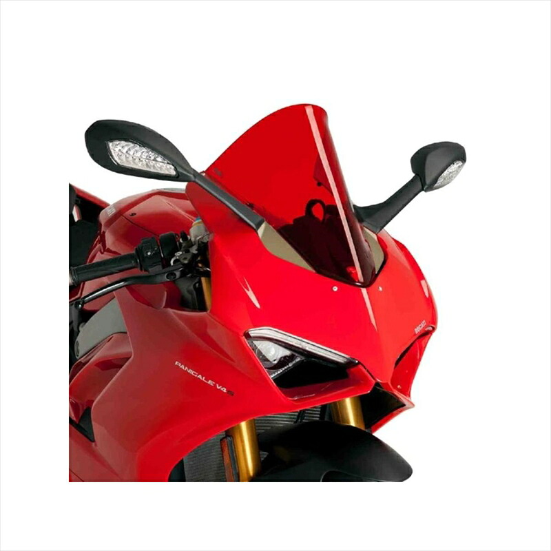 バイクパーツ 外装 プーチ レーシングスクリーン レッド 9690R 4550255025854 PANIGALE V4 18