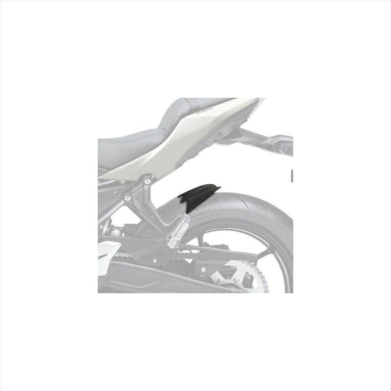 バイクパーツ 外装 プーチ リヤエクステンドフェンダー ブラック・ABS 9790J 4550255143770 NINJA650/Z650 17-19