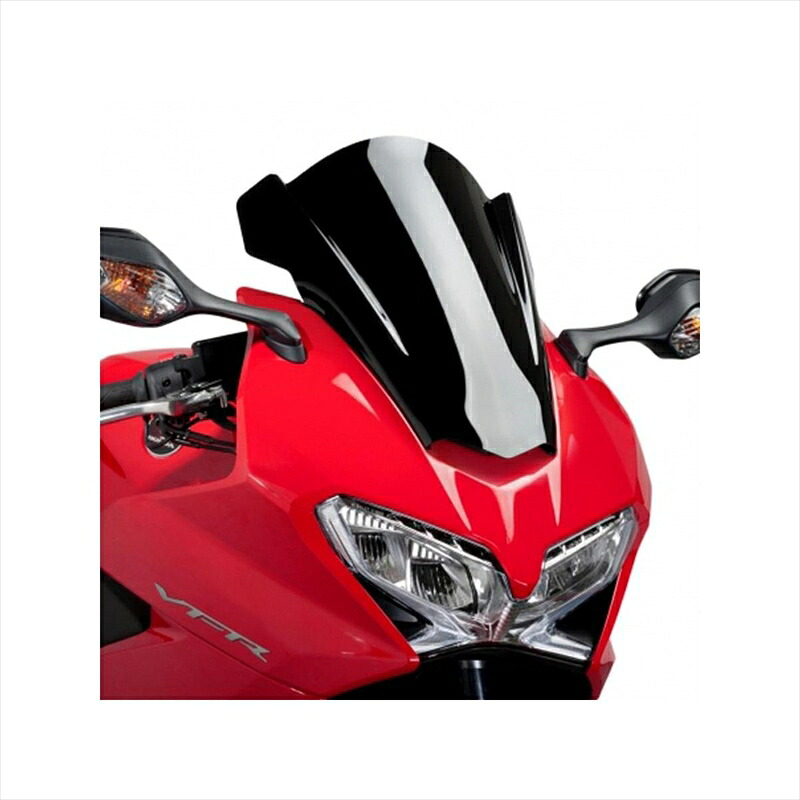 バイクパーツ 外装プーチ スクリーン レーシング ブラック 7598N 4548916388080VFR800F 14-|バイク用品はとやグループ2号店