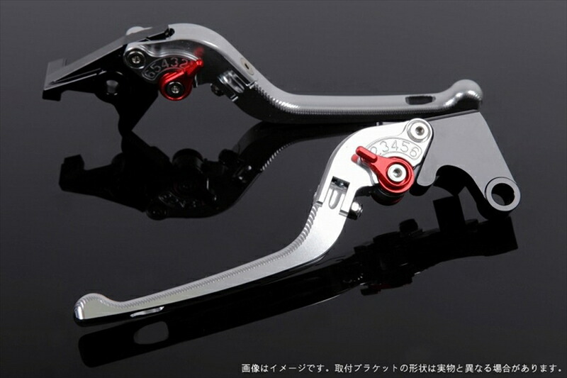 【5日前後で発送】 ハンドル エスエスケイ スピードラ アジャストレバー 3D可倒式 シルバー/レッド モンスターS2R1000 06-08他 DU0404975-RD 4589995489008 取寄品|バイク用品はとやグループ2号店