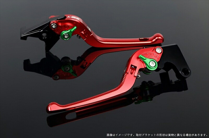 【5日前後で発送】 ハンドル エスエスケイ スピードラ アジャストレバー 3D可倒式 レッド/グリーン モンスター900 00-05 996/S/R/99-03 DU0404978-GN 4589995490073 取寄品|バイク用品はとやグループ2号店