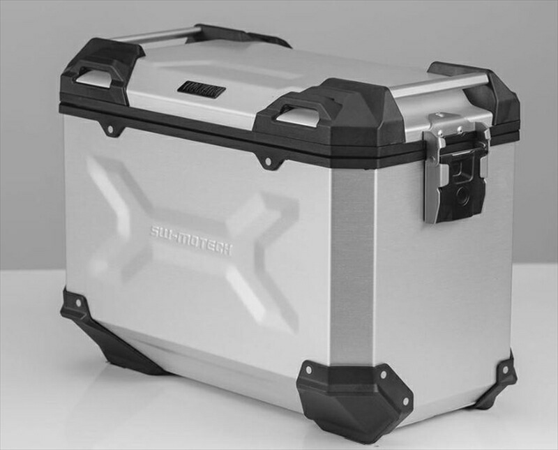 バイク用品 エスダブリューモーテック SWモーテック TRAX ADV Lサイドケース 45L SIL 右 49x28x37cm 5.4kgALK0073310000R/S 4538792867175｜バイク用品はとやグループ2号店