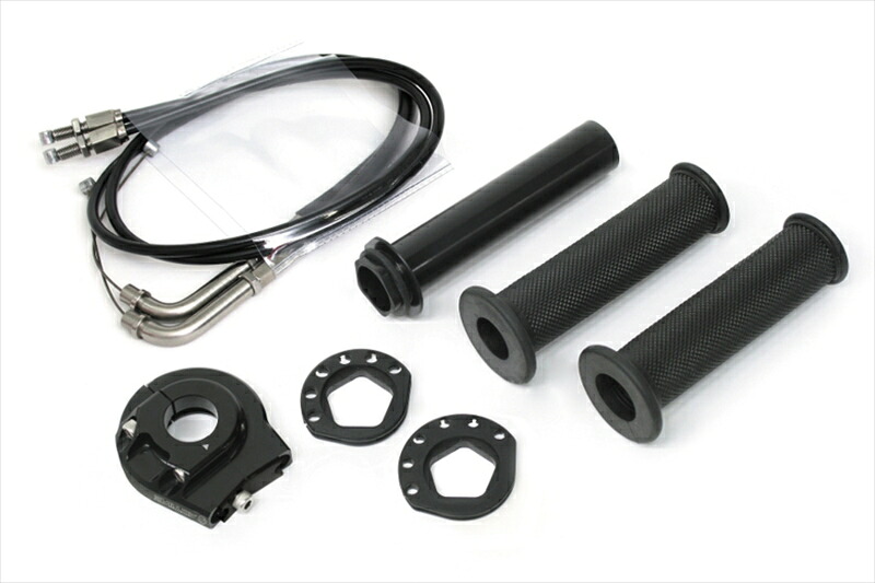 バイク用品 吸気系 エンジンACTIVE アクティブ ハイスロKIT ［EVO2］ BLK 巻取φ44 461065322 4538792873343｜バイク用品はとやグループ2号店
