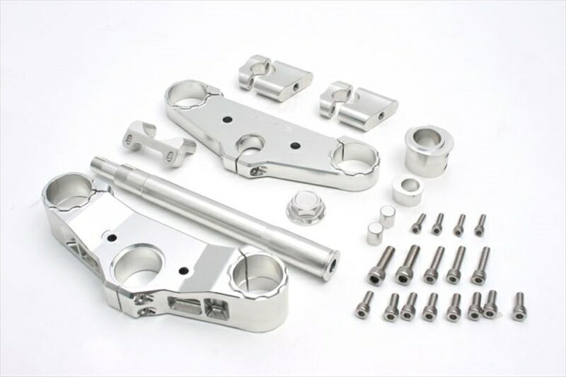 バイク用品 ハンドル ステアリングステム＆トリプルツリー アクティブ コンバーチブルステムKIT SILφ43 (φ28.6ハンドル用) GPZ900R A7-A16 ACTIVE 13670003 取寄品