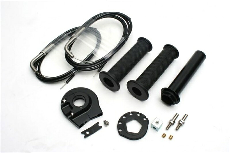 バイク用品 吸気系 エンジンACTIVE アクティブ ハイスロKIT ［EVO2］ BLK ラージボディー 巻取φ50 汎用 1400mm1064304 4538792838847｜バイク用品はとやグループ2号店