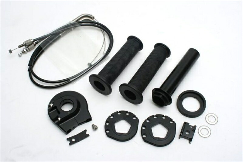 バイク用品 吸気系 エンジンACTIVE アクティブ ハイスロKIT ［EVO2］ BLK ラージボディー 巻取φ50 521065902 4538792839356｜バイク用品はとやグループ2号店