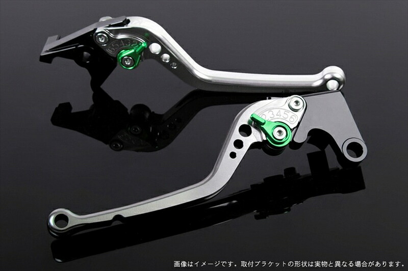 ハンドル エスエスケイ スピードラ アジャストレバー スタンダード ロング シルバー/グリーン 1400GTR 07-16 ZZR1400 06-11 KA0403585-GN 4589995422531 取寄品