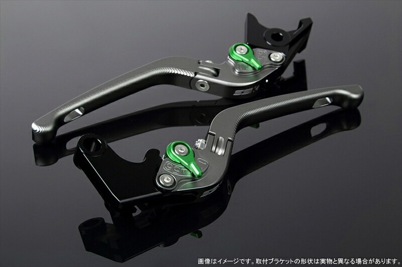 【5日前後で発送】 ハンドル エスエスケイ スピードラ アジャストレバー 3D可倒式 Mチタン/Mグリーン NMAX LVDG032TM-GN 4580540683810 取寄品|バイク用品はとやグループ2号店