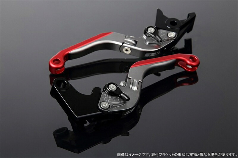 【5日前後で発送】 ハンドル エスエスケイ スピードラ アジャストレバー 可倒延長式 Mチタン/Mブラック/Mレッド PCX JF28 JF56 PCX150 KF12/18 LVGM001TM-BKRD 4580540569411 取寄品