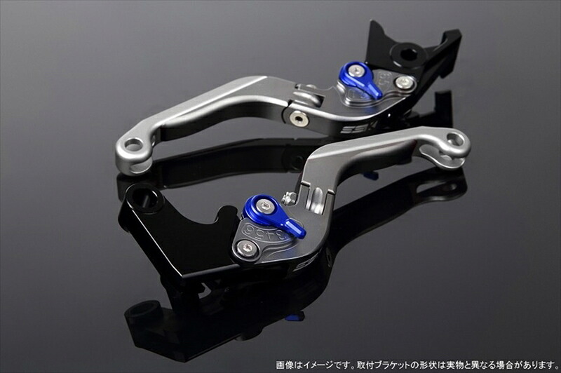 【5日前後で発送】 ハンドル エスエスケイ スピードラ アジャストレバー 可倒延長式 Mチタン/Mブルー/Mシルバー PCX JF28 JF56 PCX150 KF12/18 LVGM001TM-BESR 4580540569732 取寄品