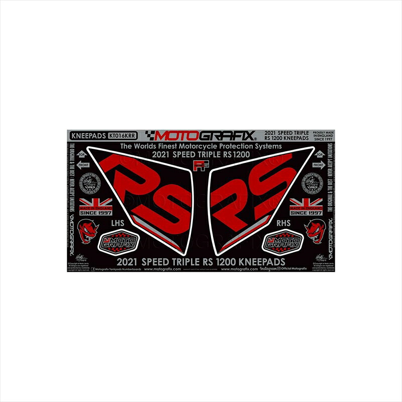 バイクパーツ アクセサリー モトグラフィックス KNEE BODY PAD MT-KT016KRR 4580779600398 Speed Triple1200RS(21-)