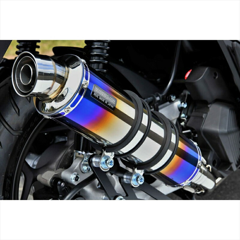 バイクパーツBEAMS MOTOR COMPANY(ビームスモーターカンパニー) R-EVO ヒートチタンサイレンサー G1014-53-0074582285348399PCX125 23-25 8BJ-JK05|バイク用品はとやグループ2号店