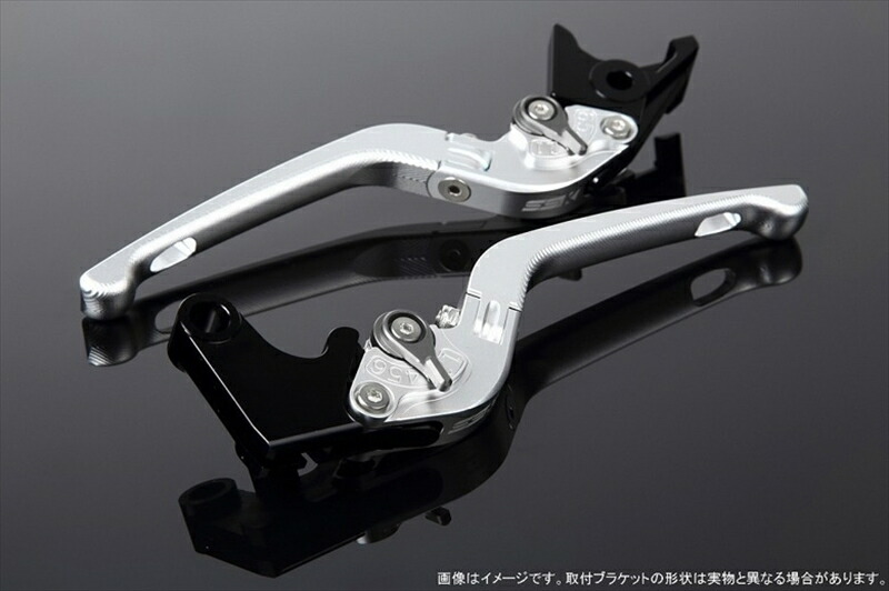 ハンドル エスエスケイ スピードラ アジャストレバー 3D可倒式 Mシルバー/Mチタン GSX-R1000/R 09-18 GSX-S1000/F 15-18 LVDM053SR-TM 4589995218615 取寄品｜バイク用品はとやグループ2号店