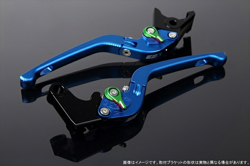 ハンドル エスエスケイ スピードラ アジャストレバー 3D可倒式 Mブルー/Mグリーン GSX-R1000/R 09-18 GSX-S1000/F 15-18 LVDM053BE-GN 4589995218929 取寄品|バイク用品はとやグループ2号店