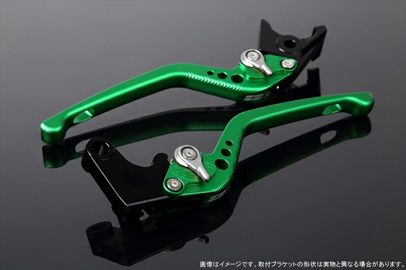 ハンドル エスエスケイ スピードラ アジャストレバー 3D ロング Mグリーン/Mシルバー Monster 821/HYPERMOTARD 821 LVEM060GN-SR 4580540523253 取寄品
