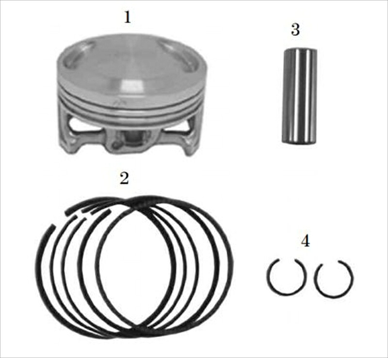 バイクパーツ SP TAKEGAWA(スペシャルパーツタケガワ) ピストンキット 124cc 01-02-82424514162294208|バイク用品はとやグループ2号店