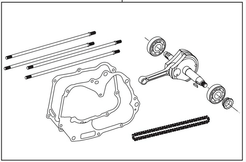 バイクパーツ SP TAKEGAWA(スペシャルパーツタケガワ) 48.9mmストロークアップクランクシャフト 01-10-0118 4514162298374