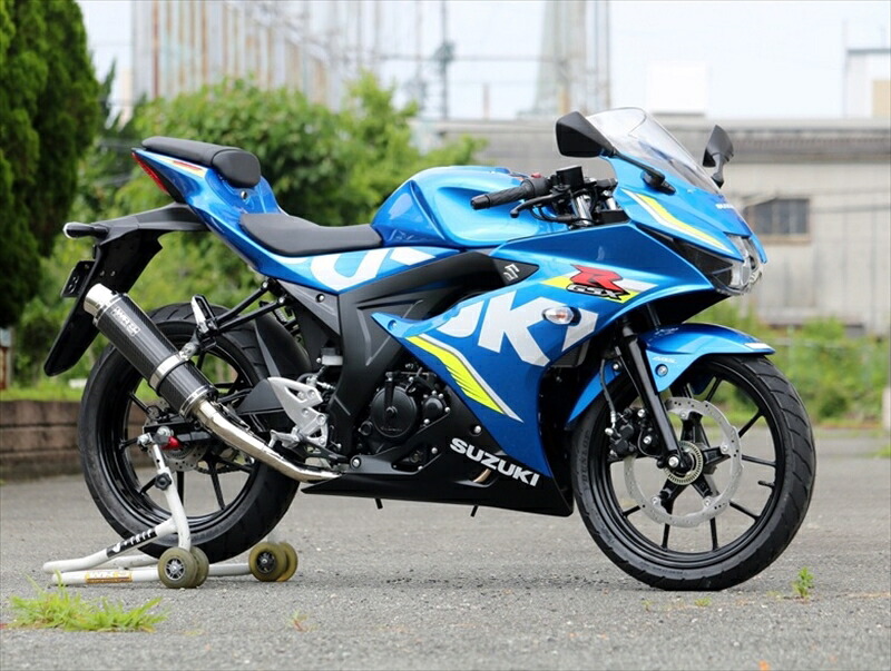 マフラー ダブルアールズ WR`S フルEX ラウンドカーボンサイレンサー GSX-R125(2BJ-DL33B) GSX-R150 逆輸入車 SC3125JM 4549950881889 取寄品｜バイク用品はとやグループ2号店
