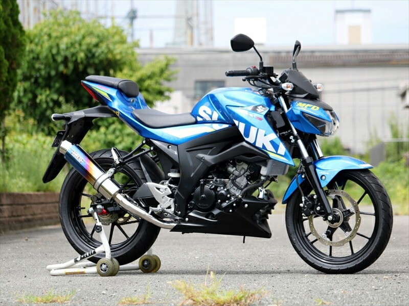 マフラー ダブルアールズ WR`S フルEX ラウンド焼き色チタンサイレンサー GSX-S125(2BJ-DL33B) GSX-S150 逆輸入車 LS3130JM 4550255768904 取寄品 36,193円