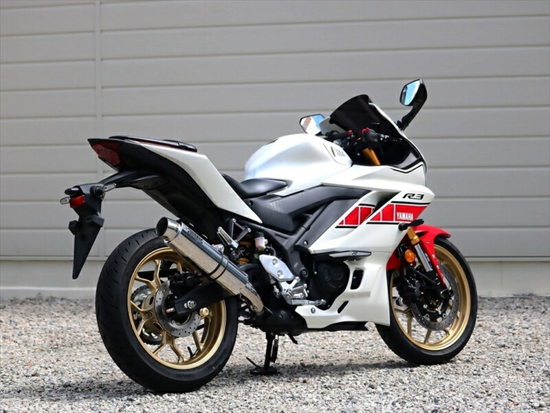 マフラー ダブルアールズ WR`S S O ラウンドステンレスサイレンサー YZF-R3 22-(8BK-RH21J) BF2310JM 4550255801090 取寄品