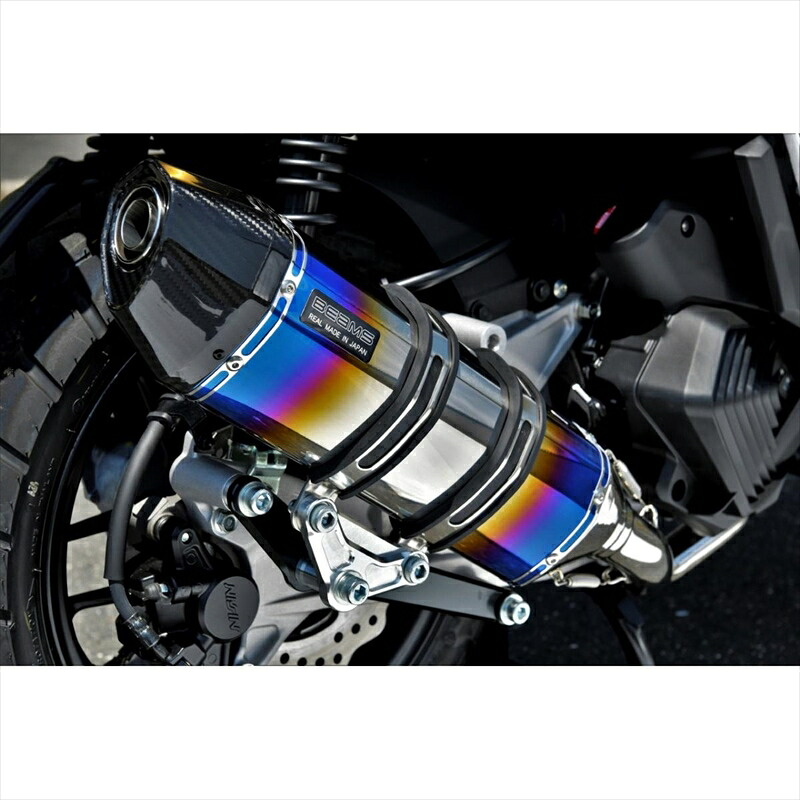 バイクパーツ BEAMS MOTOR COMPANY(ビームスモーターカンパニー) CORSA-EVOIIヒートチタンサイレンサー G1013-65-001 4582285348269 ADV160 23-25 8BK-KF54