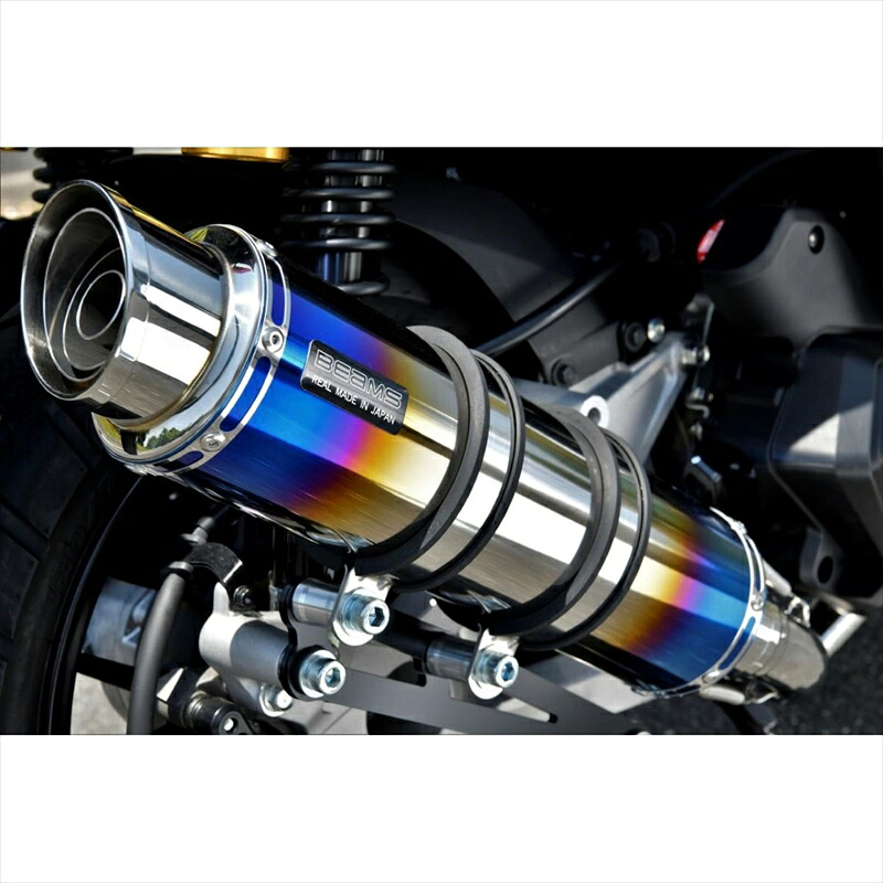 バイクパーツBEAMS MOTOR COMPANY(ビームスモーターカンパニー) R-EVO2 ヒートチタンサイレンサー G1013-54-0074582285348320ADV160 23-25 8BK-KF54|バイク用品はとやグループ2号店