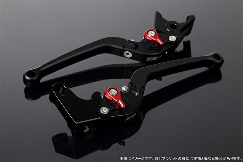 【5日前後で発送】 ハンドル エスエスケイ スピードラ アジャストレバー スタンダード可倒式 Mブラック/Mレッド Monkey125 GROM/MSX125 13-16 CBR250R MC41 LVAM003BK-RD 4589995067572 取寄品