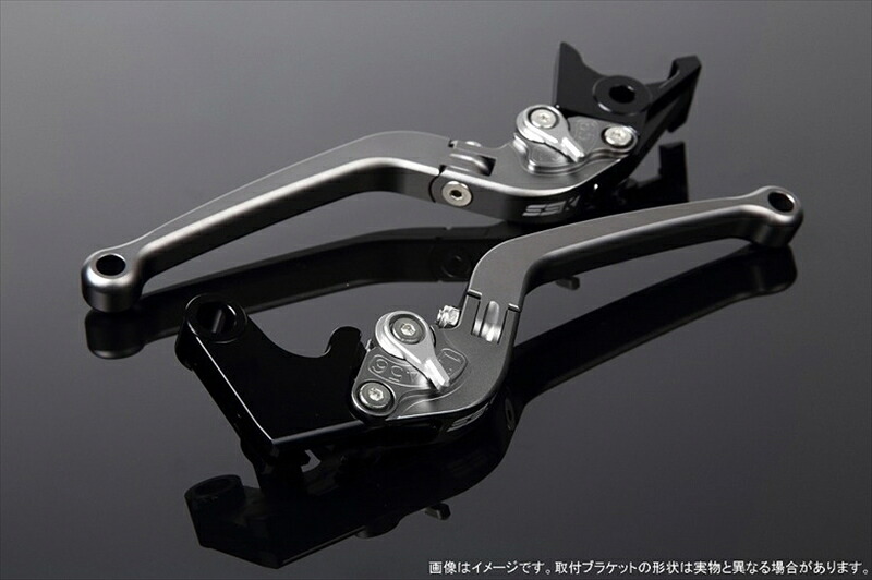 【5日前後で発送】 ハンドル エスエスケイ スピードラ アジャストレバー スタンダード可倒式 Mチタン/Mシルバー Monkey125 GROM/MSX125 13-16 CBR250R MC41 LVAM003TM-SR 4589995067756 取寄品 10,136円