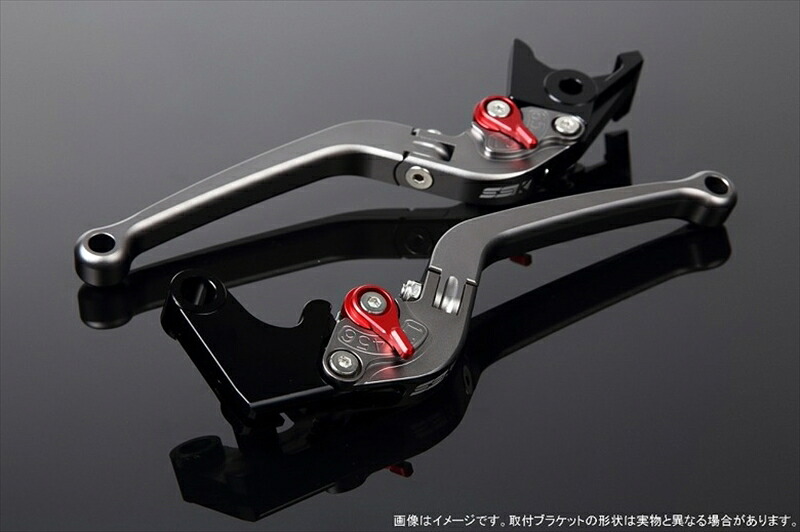 【5日前後で発送】 ハンドル エスエスケイ スピードラ アジャストレバー スタンダード可倒式 Mチタン/Mレッド Monkey125 GROM/MSX125 13-16 CBR250R MC41 LVAM003TM-RD 4589995067787 取寄品 10,005円