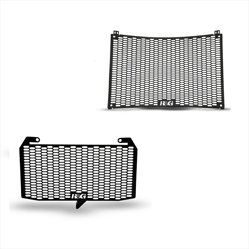 バイクパーツ R&G(アールアンドジー) PRO Radiator＆PRO Oil Cooler Guard Set:BLACK RG-RAD9025PROBK 4580779591429