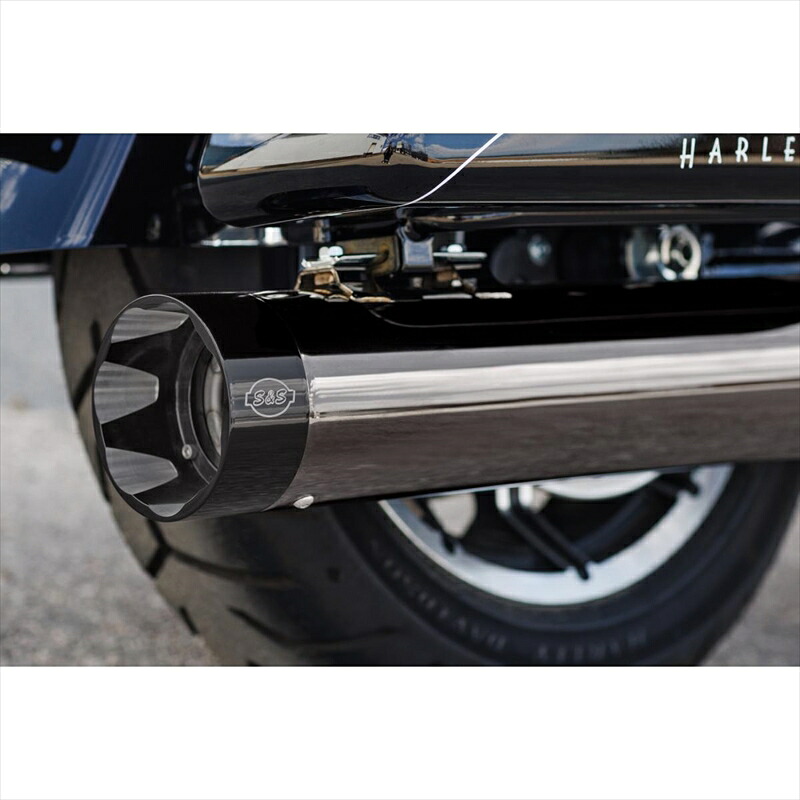 バイクパーツエスアンドエスサイクル S＆S SIDEWINDER 2-1 スモーキークローム Lava Chrome M8 Touring 17-20550-1087 4550255915797｜バイク用品はとやグループ2号店