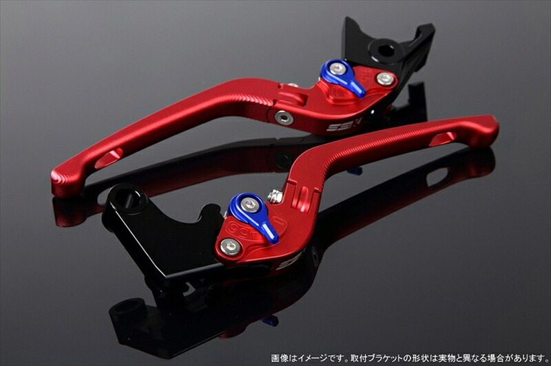ハンドル エスエスケイ スピードラ アジャストレバー 3D可倒式 Mレッド/Mブルー CB400SF NC31 LVDM002RD-BE 4589995193851 取寄品|バイク用品はとやグループ2号店