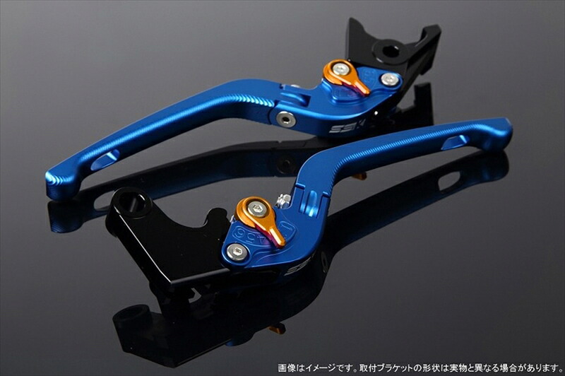 ハンドル エスエスケイ スピードラ アジャストレバー 3D可倒式 Mブルー/Mゴールド CB400SF NC31 LVDM002BE-GD 4589995193899 取寄品|バイク用品はとやグループ2号店