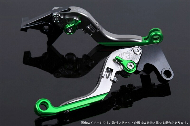 【5日前後で発送】 ハンドル エスエスケイ スピードラ アジャストレバー 可倒延長式 チタン/グリーン/グリーン ZX-6R 07-17 ZX-10R 06-15 KA0406028-GNGN 4589995391301 取寄品