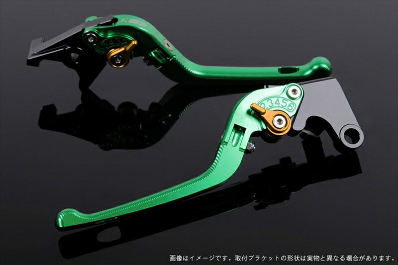 ハンドル エスエスケイ スピードラ アジャストレバー 3D可倒式 グリーン/ゴールド NINJA ZX-10R 16-18 KA0406772-GD 4589995305834 取寄品|バイク用品はとやグループ2号店