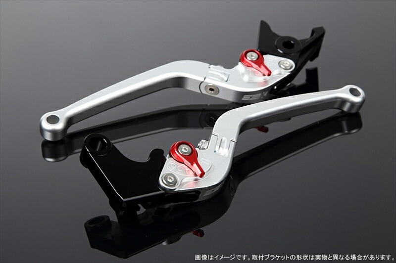 ハンドル エスエスケイ スピードラ アジャストレバー スタンダード可倒式 Mシルバー/Mレッド MT-01 04-09 VMAX1700 09-13 LVAM043SR-RD 4589995087242 取寄品｜バイク用品はとやグループ2号店