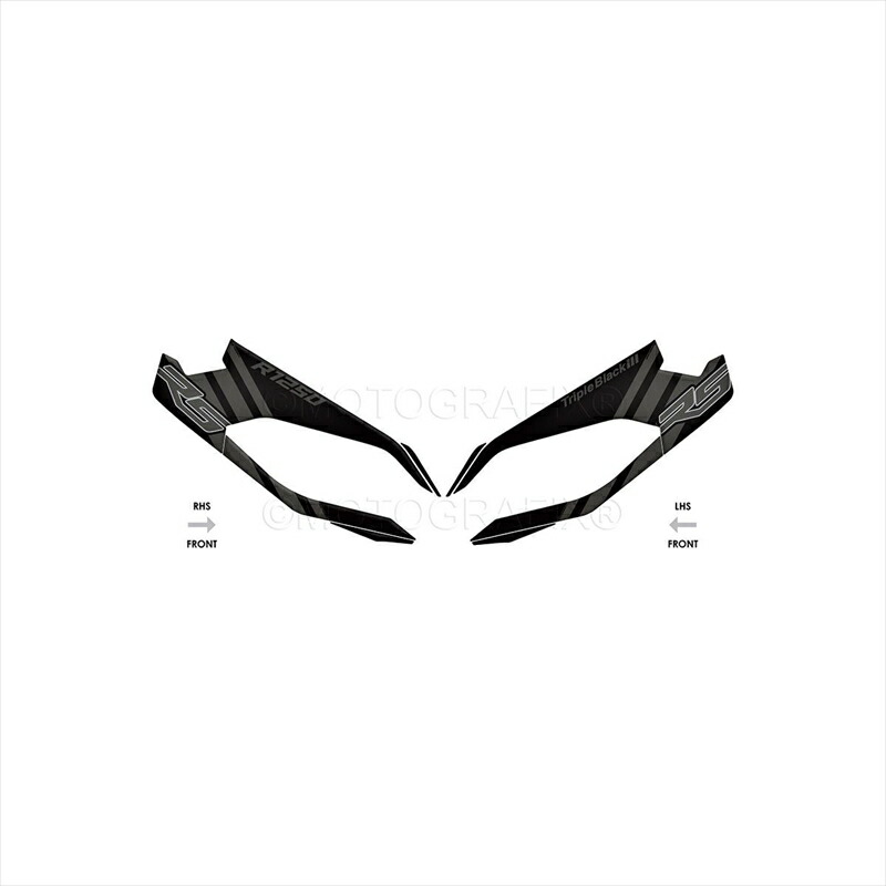 バイクパーツ アクセサリー モトグラフィックス FRONT BODY PAD FRONT MT-NB026TB 4580779601210 R1250RS/Triple Black Edition(23-)