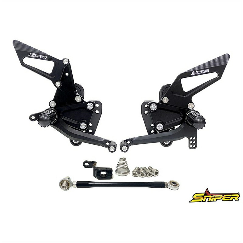 バイクパーツ ステップ スナイパー バックステップ ブラック SP0165BK 4589993475492 モンキー125 JB02/JB03