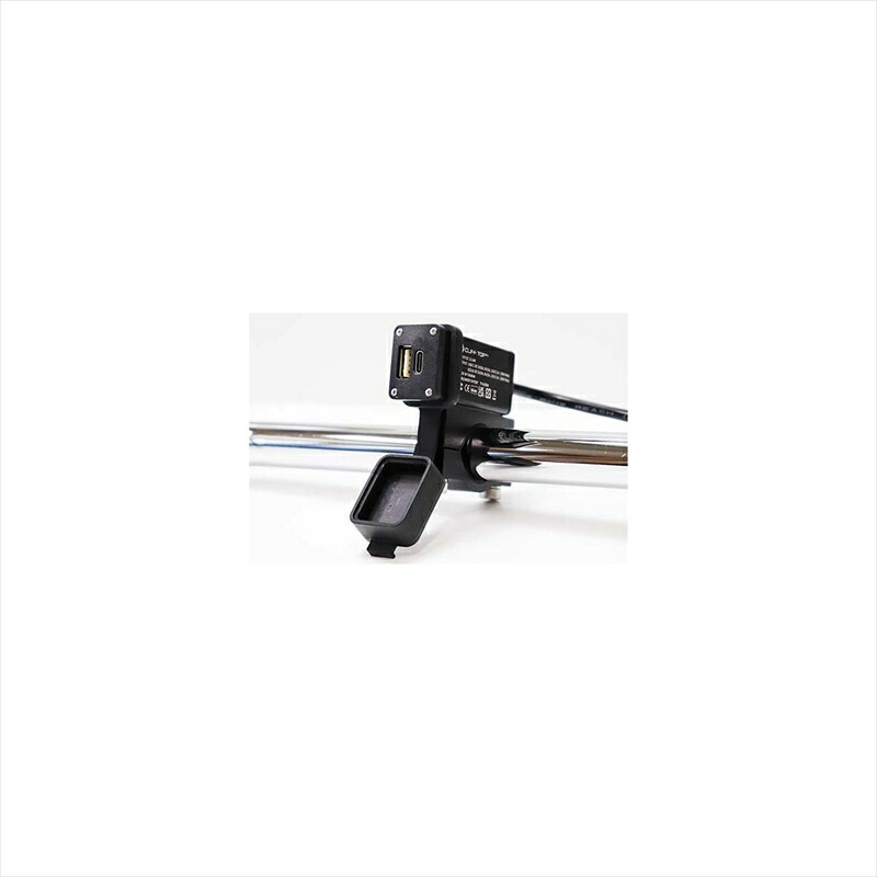 バイクパーツ 電子機器類 アルキャンハンズ USBポートキット 6A KB009A 4582626700114 TYPE-A/-C (高速充電QC対応)