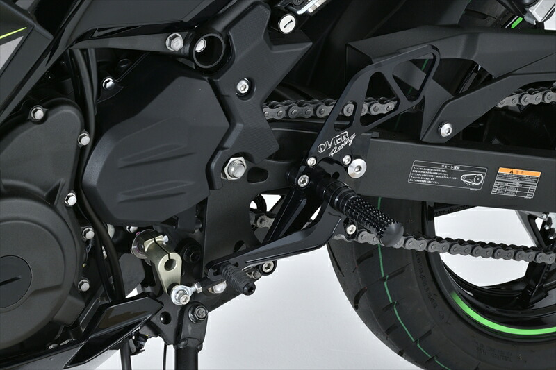 バイクパーツ OVER RACING(オーバーレーシング) バックステップ 4P BLK 51-722-01B 4539770117190