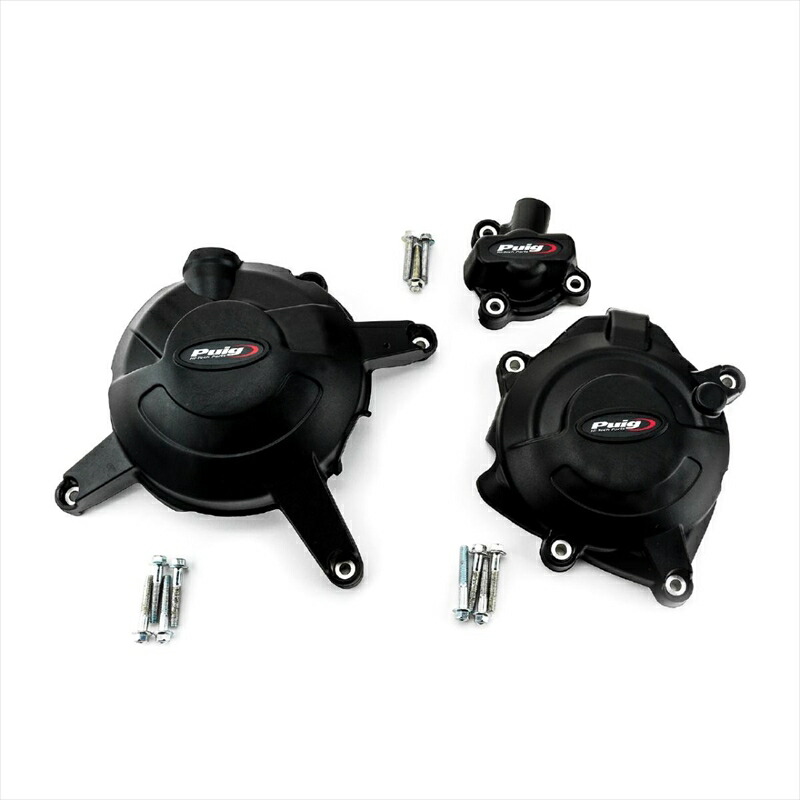 バイクパーツ プーチ エンジンケースカバー ブラック FIM承認タイプ 21520N 4571415047400 MT-25 14-24/YZF-R3 20-24/YZF-R25 20-24