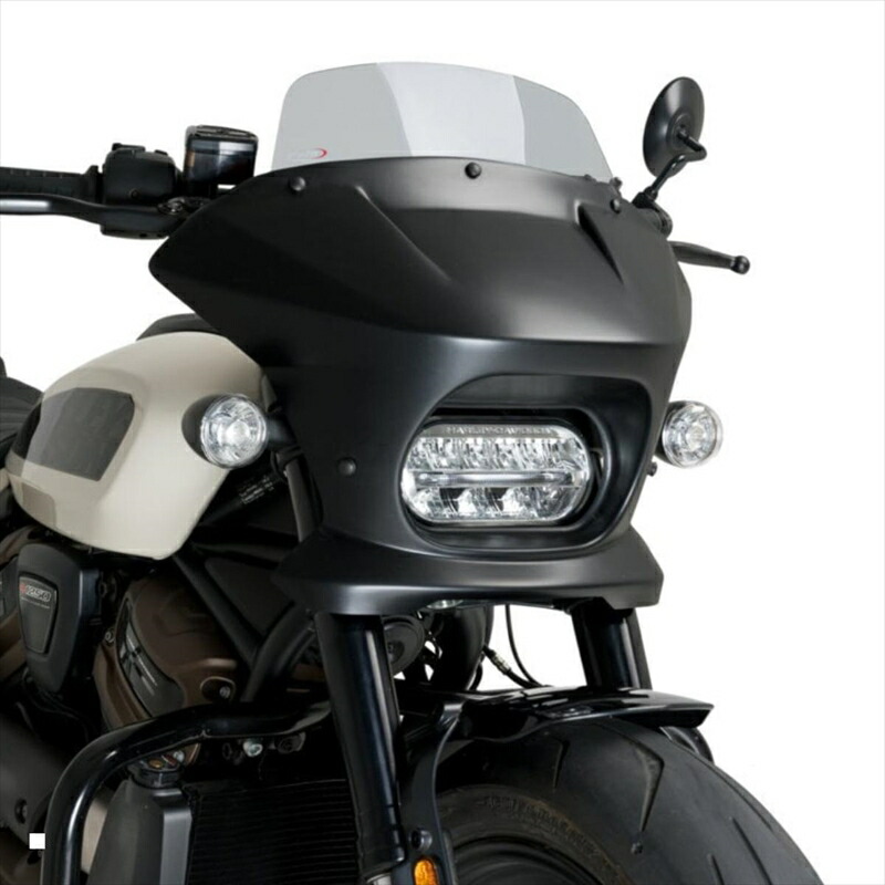 バイクパーツ 外装 プーチ セミフェアリングFURY TOURING スモーク/グロスブラック 21581H 4571415048803 HARLEY-D Sportster S RH1250S 21-23