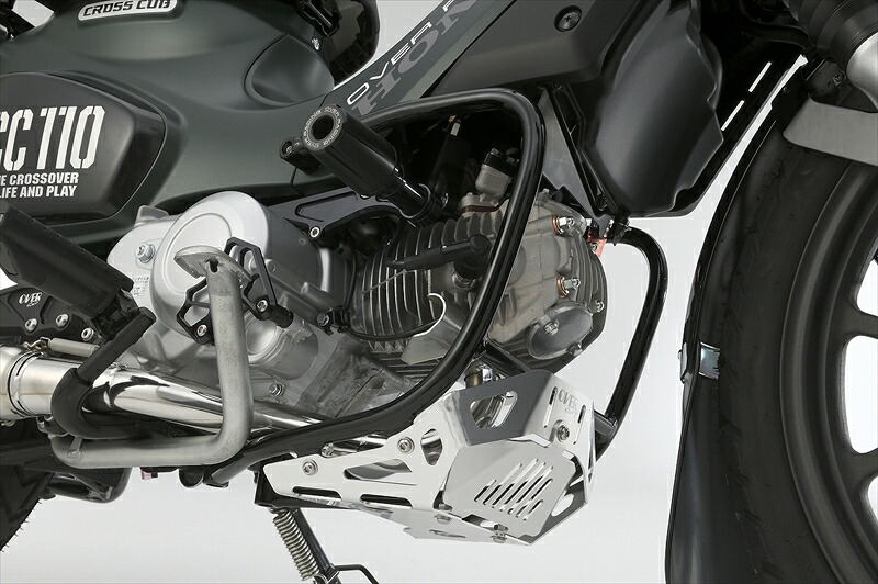 バイクパーツ 外装オーヴァーレーシング アンダーカバー＆エンジンガード BLK57-125-02 4539770126918CC110 22-｜バイク用品はとやグループ2号店