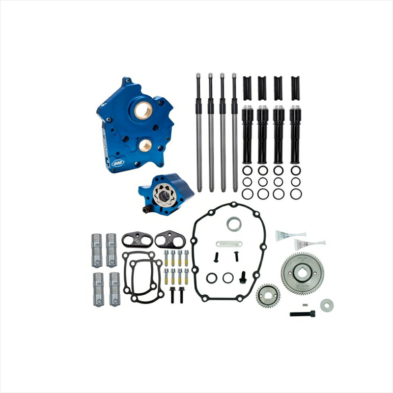 バイクパーツ エスアンドエスサイクル S＆S カムチェストキット/ブラックプッシュロッドカバー M8 Oil Cooled/ギアカム用 310-1258 4550646068514 121,046円