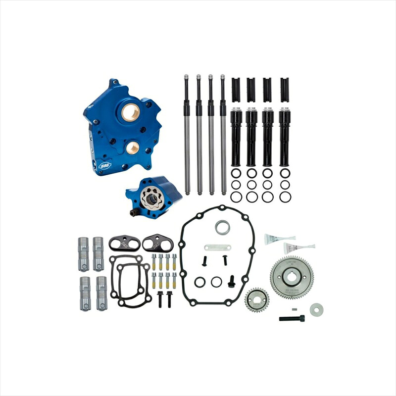 バイクパーツ エスアンドエスサイクル S＆S カムチェストキット/ブラックプッシュロッドカバー M8 Water Cooled/ギアカム用 310-1260 4550646068538