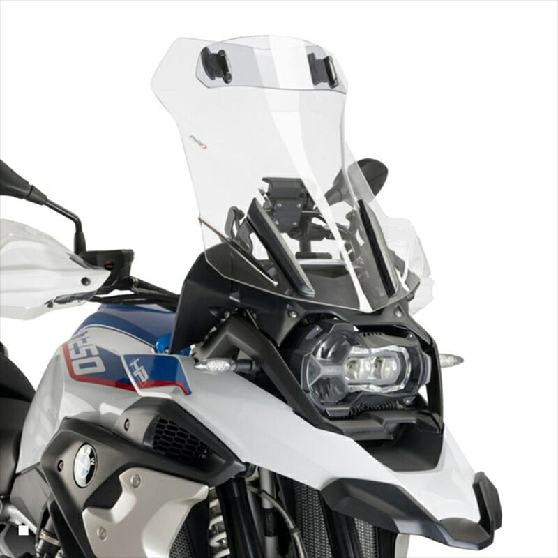 バイクパーツ 外装 プーチ ツーリングスクリーン バイザー付き クリア 6504W 4571415049503 R1200GS 13-18/R1200GS ADVENTURE 14-18/R1250GS 18-24