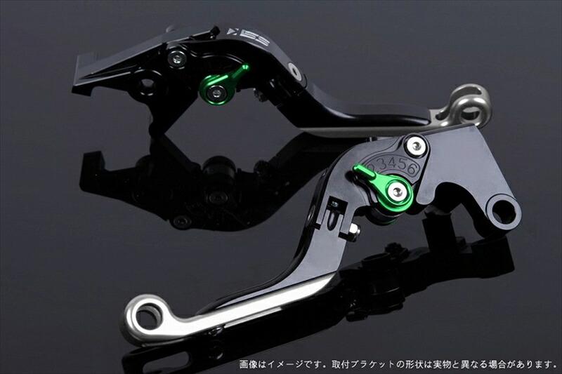 【5日前後で発送】 ハンドル エスエスケイ スピードラ アジャストレバー 可倒延長式 ブラック/グリーン/シルバー CB650F RC83 CBR650F RC83 HO0406689-GNSR 4589995314065 取寄品