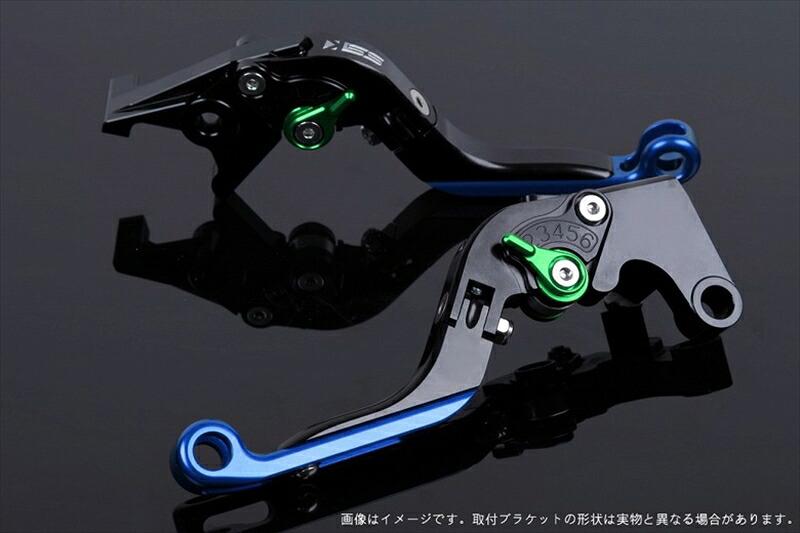 【5日前後で発送】 ハンドル エスエスケイ スピードラ アジャストレバー 可倒延長式 ブラック/グリーン/ブルー CB650F RC83 CBR650F RC83 HO0406689-GNBE 4589995314089 取寄品｜バイク用品はとやグループ2号店