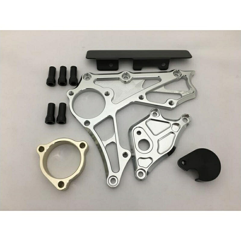 バイクパーツ 駆動系ケイファクトリー フロントスプロケットカバー メタリックSLV 152FZAQ019N 4582215511527｜バイク用品はとやグループ2号店