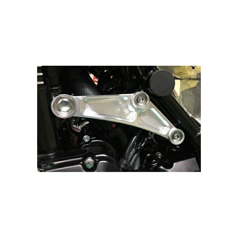 バイクパーツ 外装ケイファクトリー エンジンハンガーリア メタリックシルバー 179VZBG014N 4582215613214｜バイク用品はとやグループ2号店